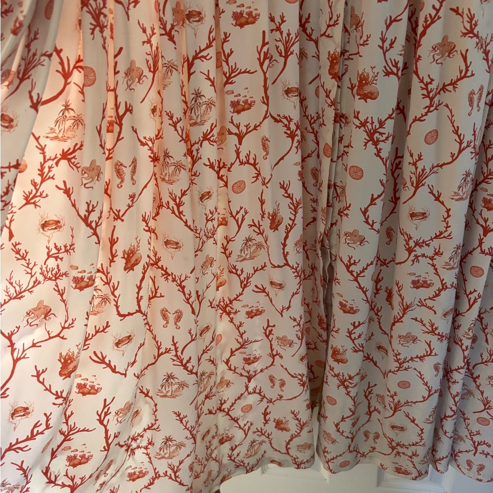 Eloquii 18 Button front  Beach Print Maxi Dress - Picture 8 of 9